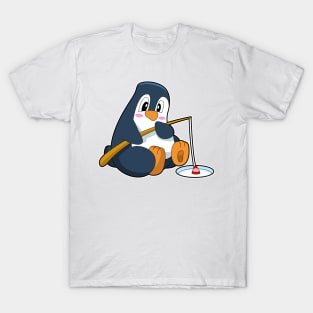 Penguin Fisher Fishing rod T-Shirt